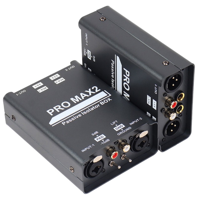 2 Way Sound Isolator Sound Current Noise Elimination Isolator Mixer Broadcast