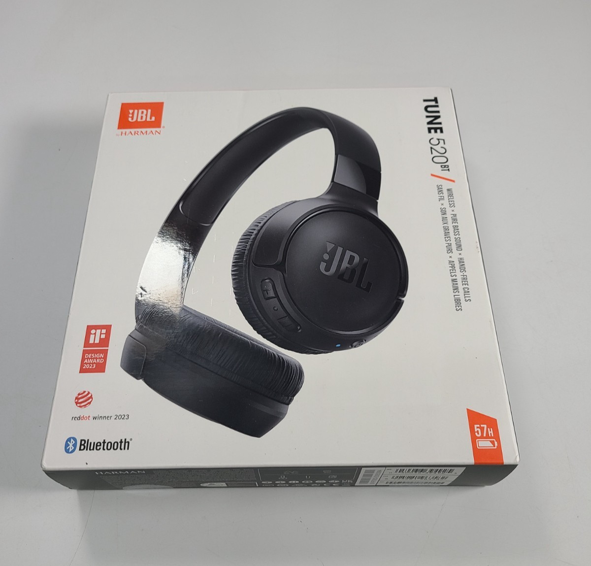 JBL (JBLT520BTBLKAM) Tune 520BT Wireless Headphones-Black
