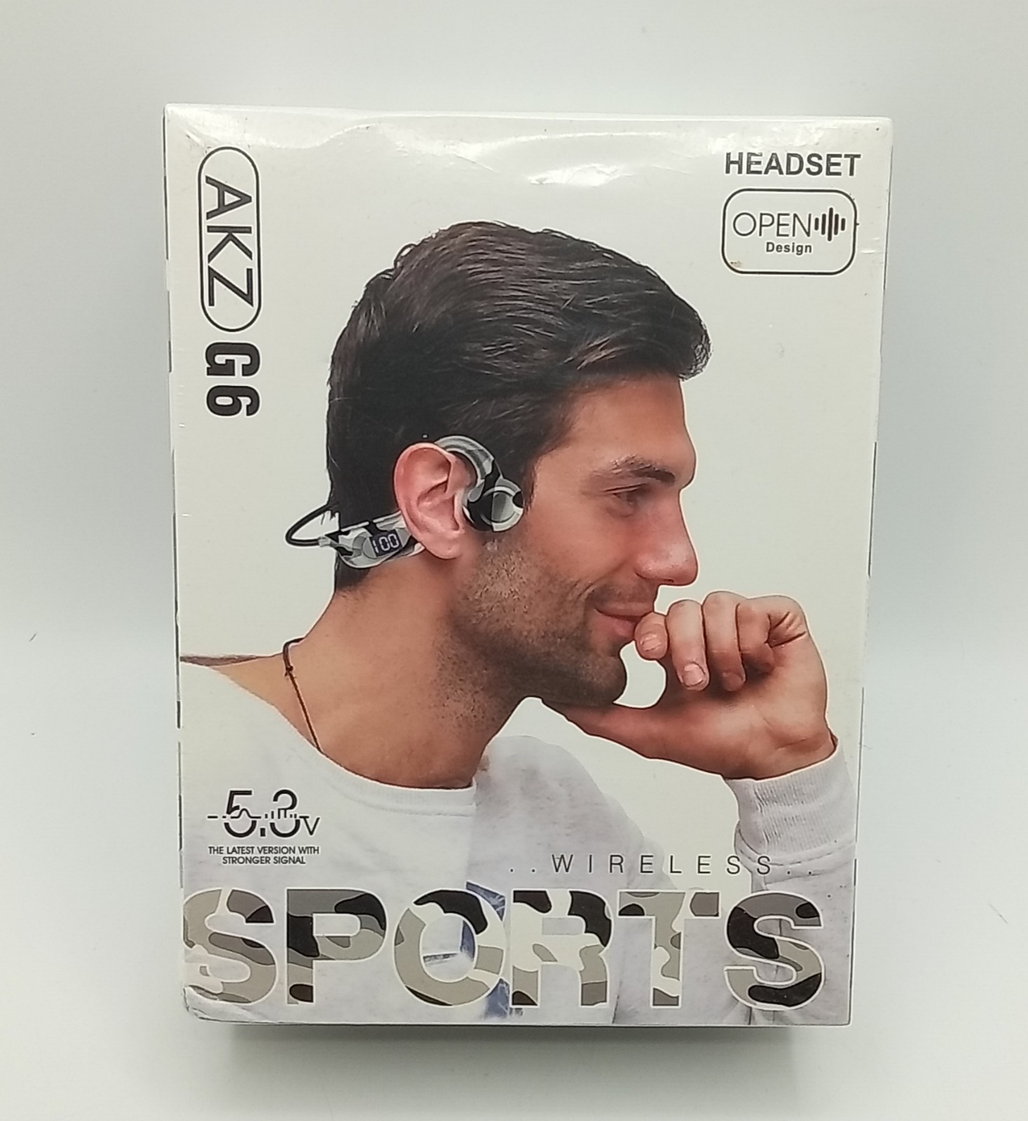 AKZ G6 Wireless Bluetooth Open Ear Sports Headphones Color BLACK