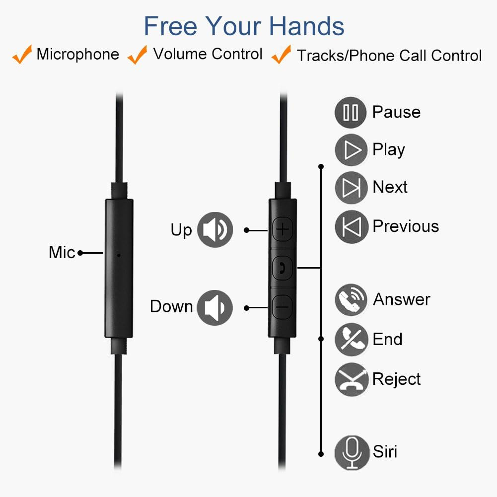 Wired over Ear Earbuds for Kids Women Small Ears, Sport In-Ear Headphones Earhoo