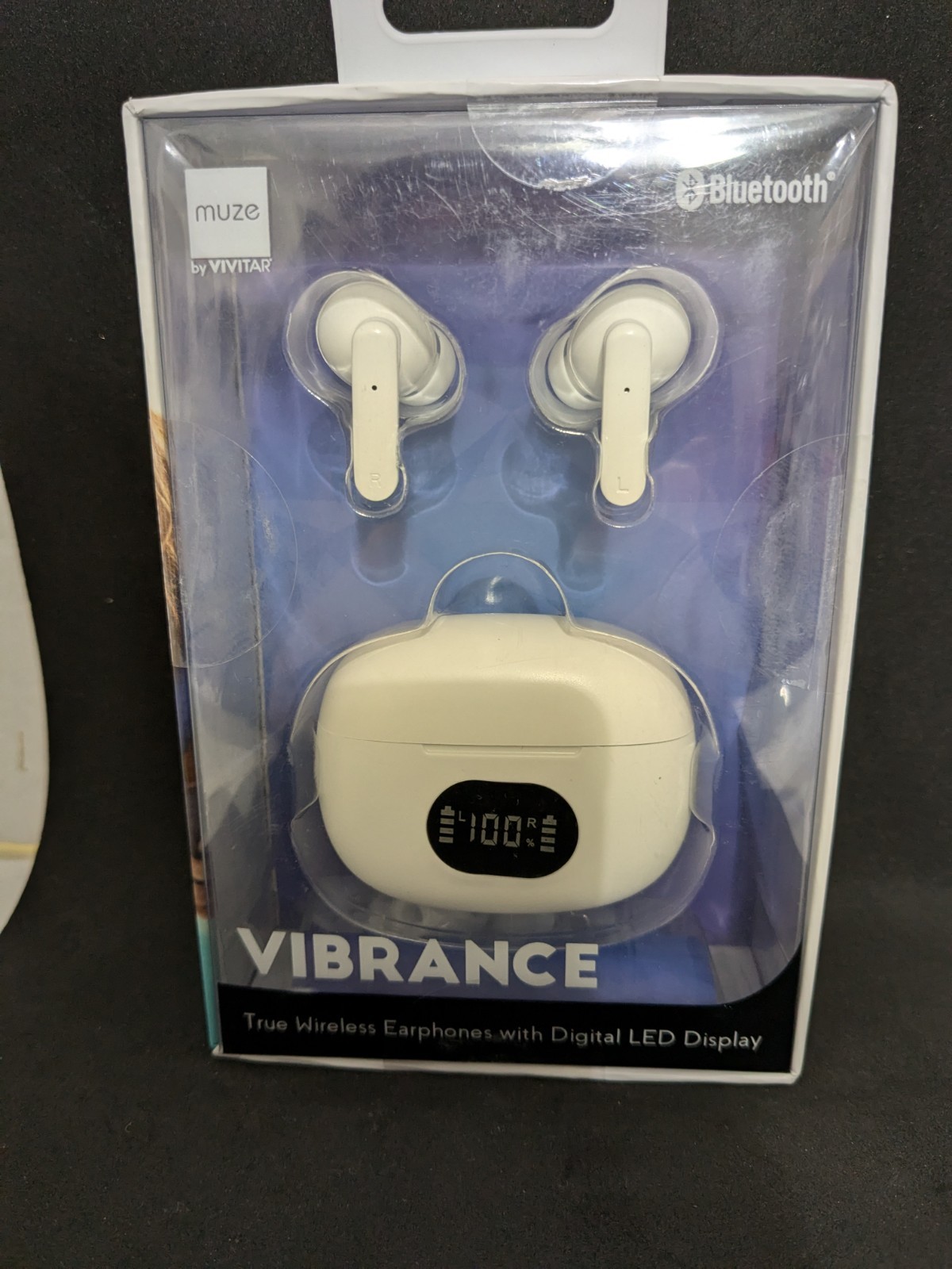 Muze By Vivitar Bluetooth VIBRANCE True Wireless Earphones w/Digital LED Display
