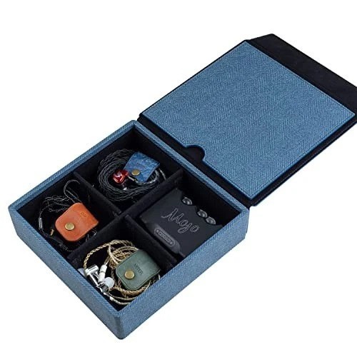 Handmade Acrylic Carrying Case for IEM Earphones & Digital Audio Players – Blue