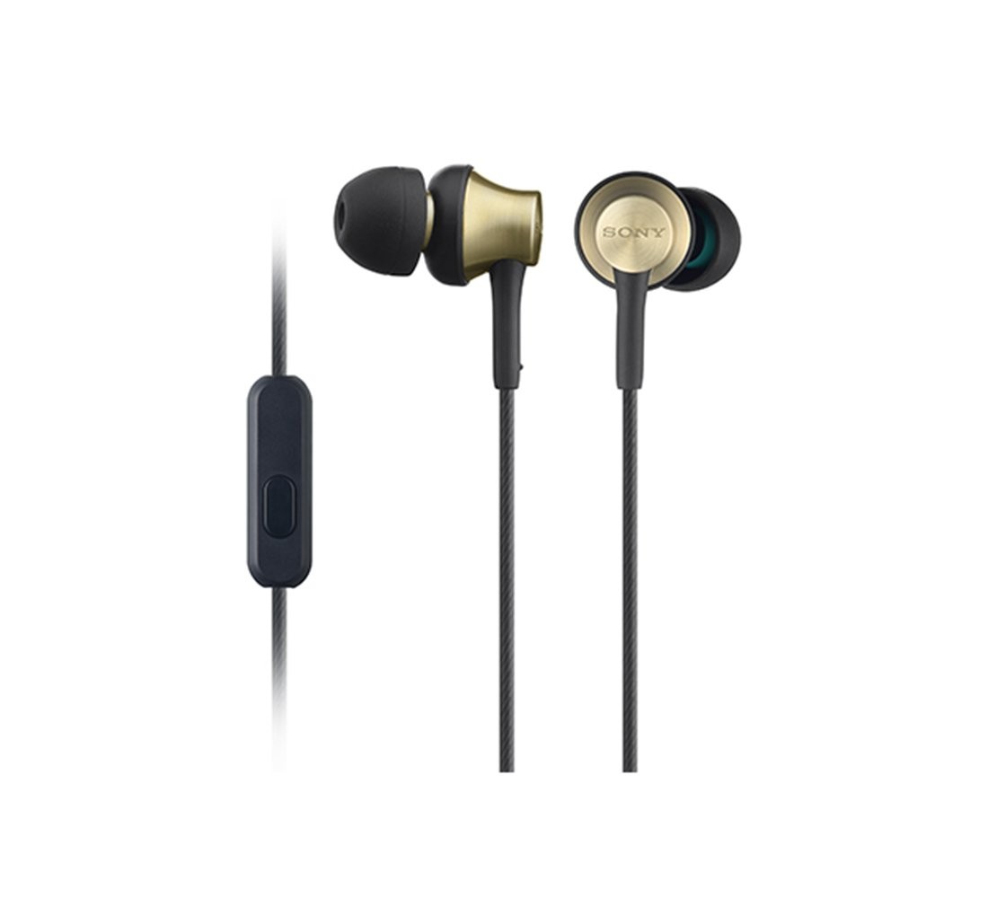 Sony MDREX650AP TQ MDR-EX650AP Earphone : In-Ear Brass Housing with Mic Brown