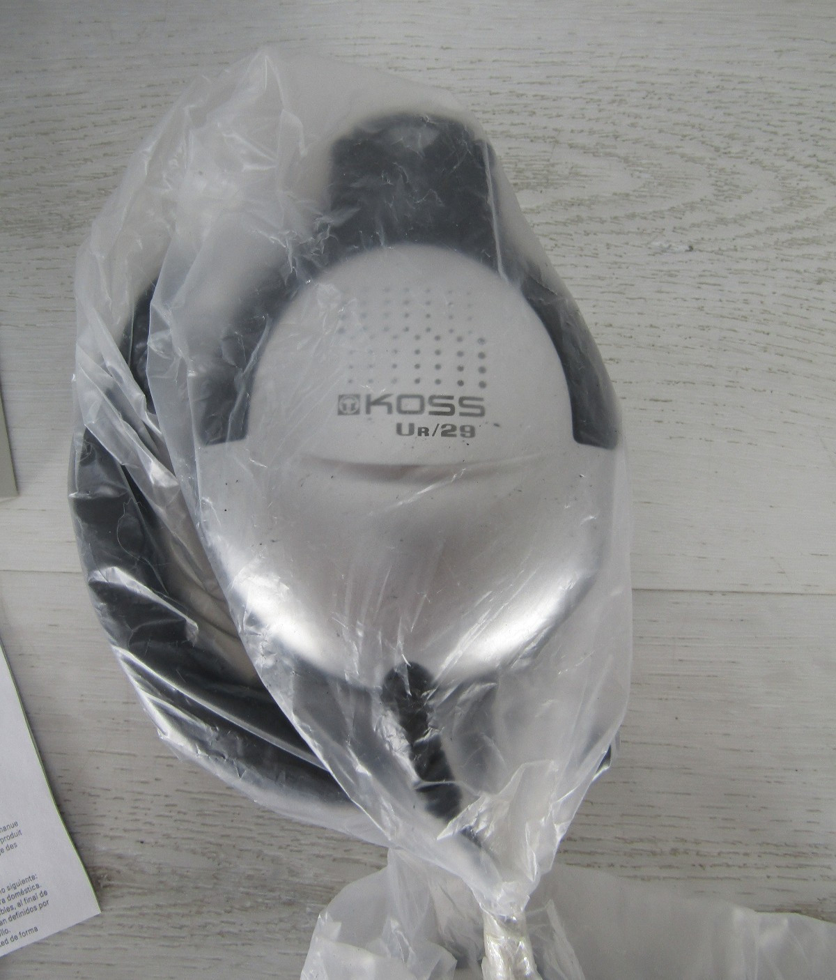 NOS UR29 Collapsible Portable Headphones, Black, Silver
