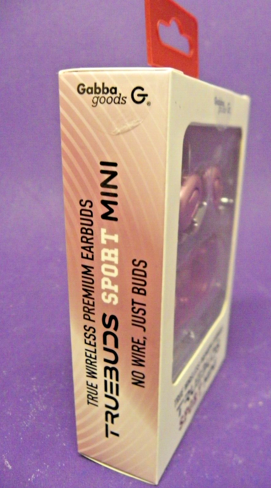 Gabba Goods TrueBuds Sport Mini Wireless Bluetooth Earbuds Metallic Pink New