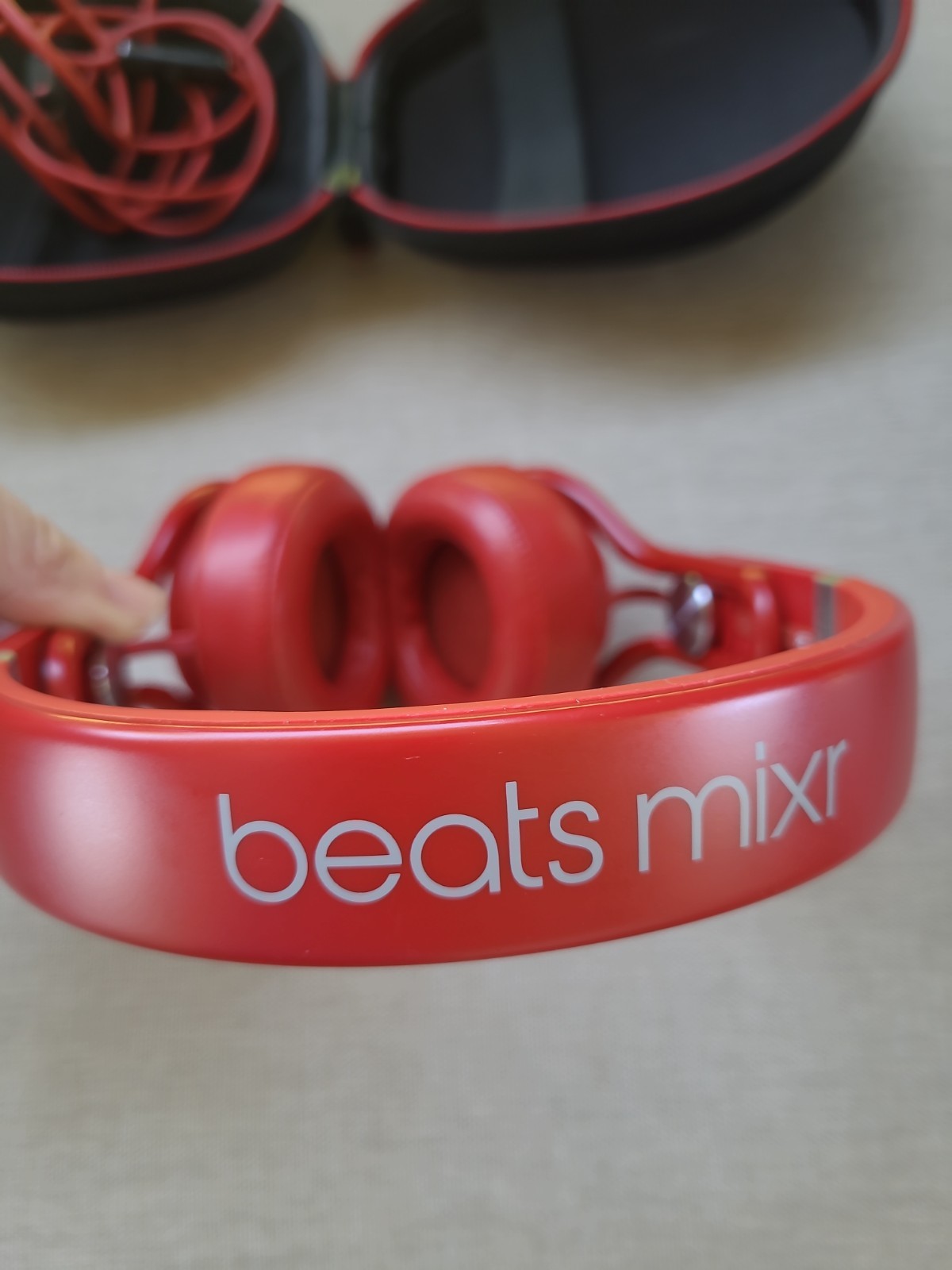 Beats Mixr Red DJ On-Ear Headphones –w/ Case & Cable, See Details
