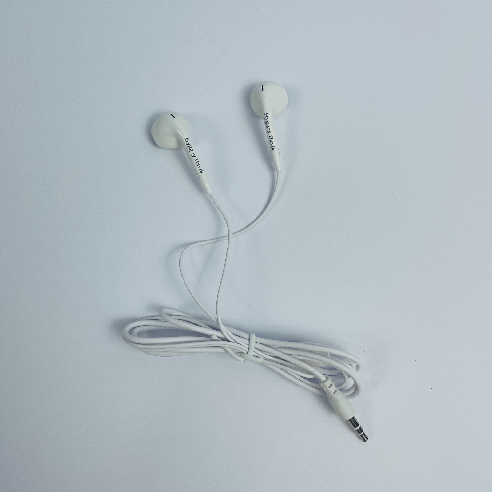 Hyggey Havik White 3.5mm Jack Wired In-Ear Earphones with Straight Cable