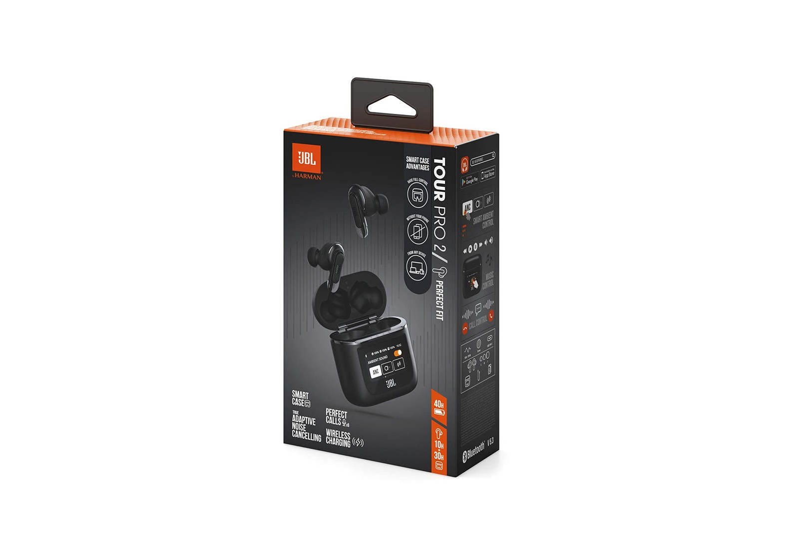 JBL TOUR PRO 2 True Wireless Earbuds Hybrid Noise Canceling Smart Case