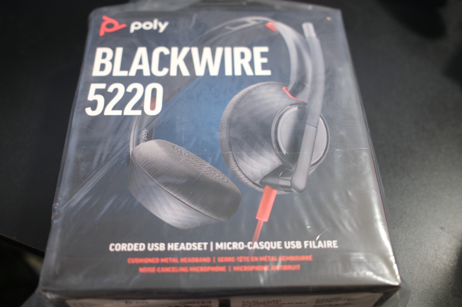 Poly Blackwire 5220 Stereo USB-C Headset +3.5mm Plug +USB-C/A Adapter (93S88AA)