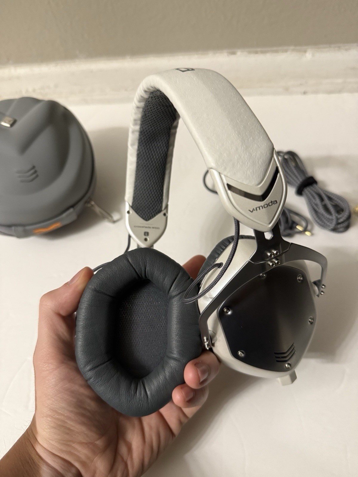 V-Moda Crossfade M-100 Over-Ear Headphones – White Silver #2