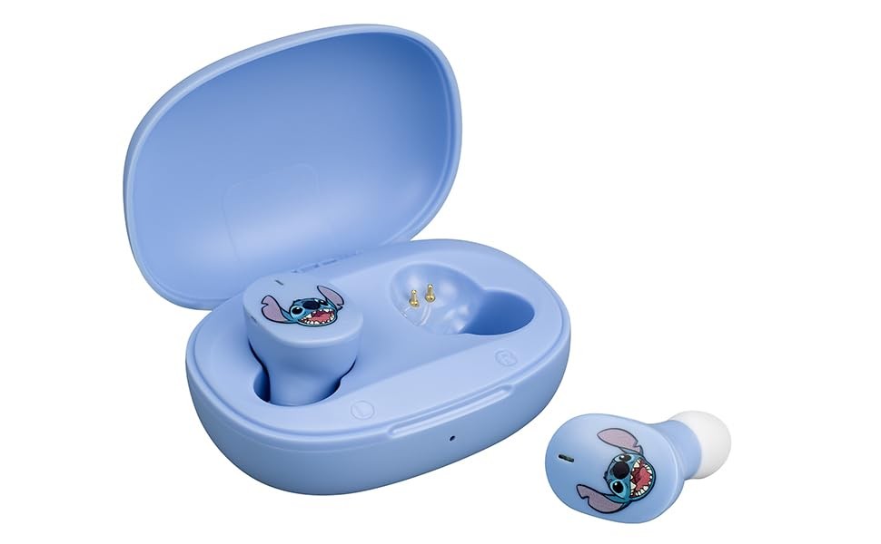 Disney Stitch Wireless Earbuds for Kids, Bluetooth One Size,