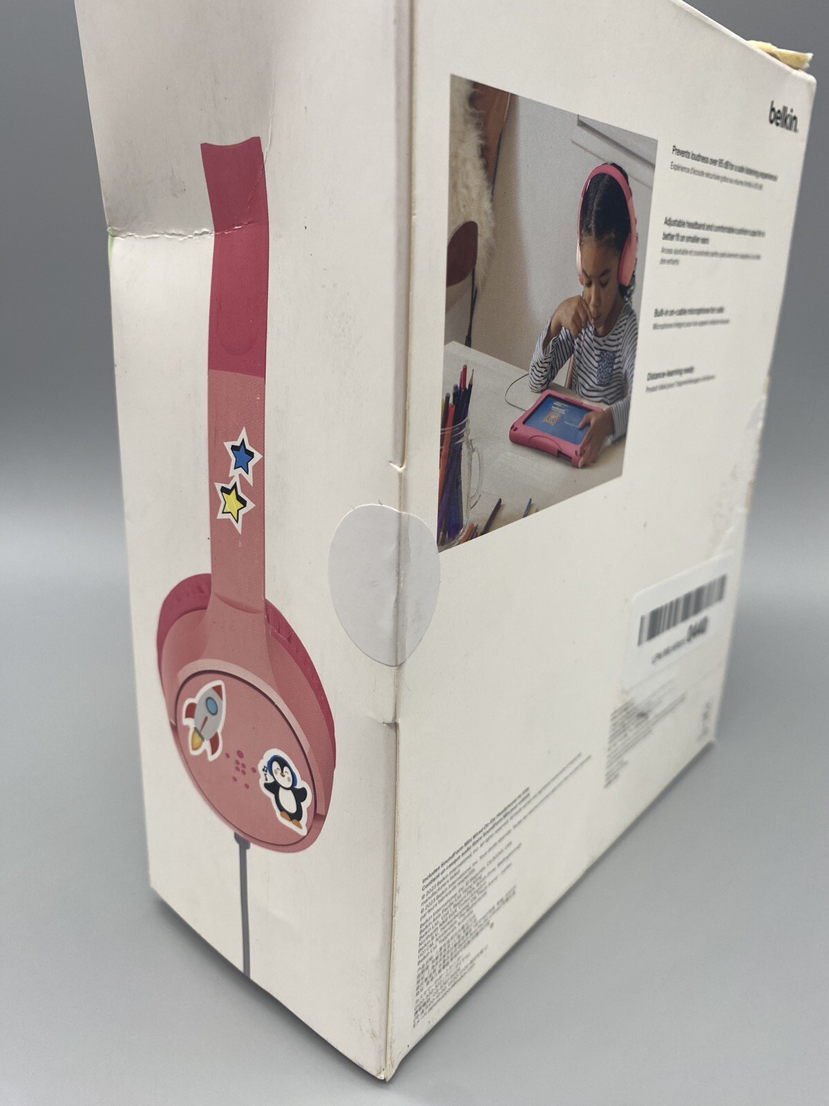 Belkin SoundForm Mini Kids Wired Headphones with Built-in Microphone PINK