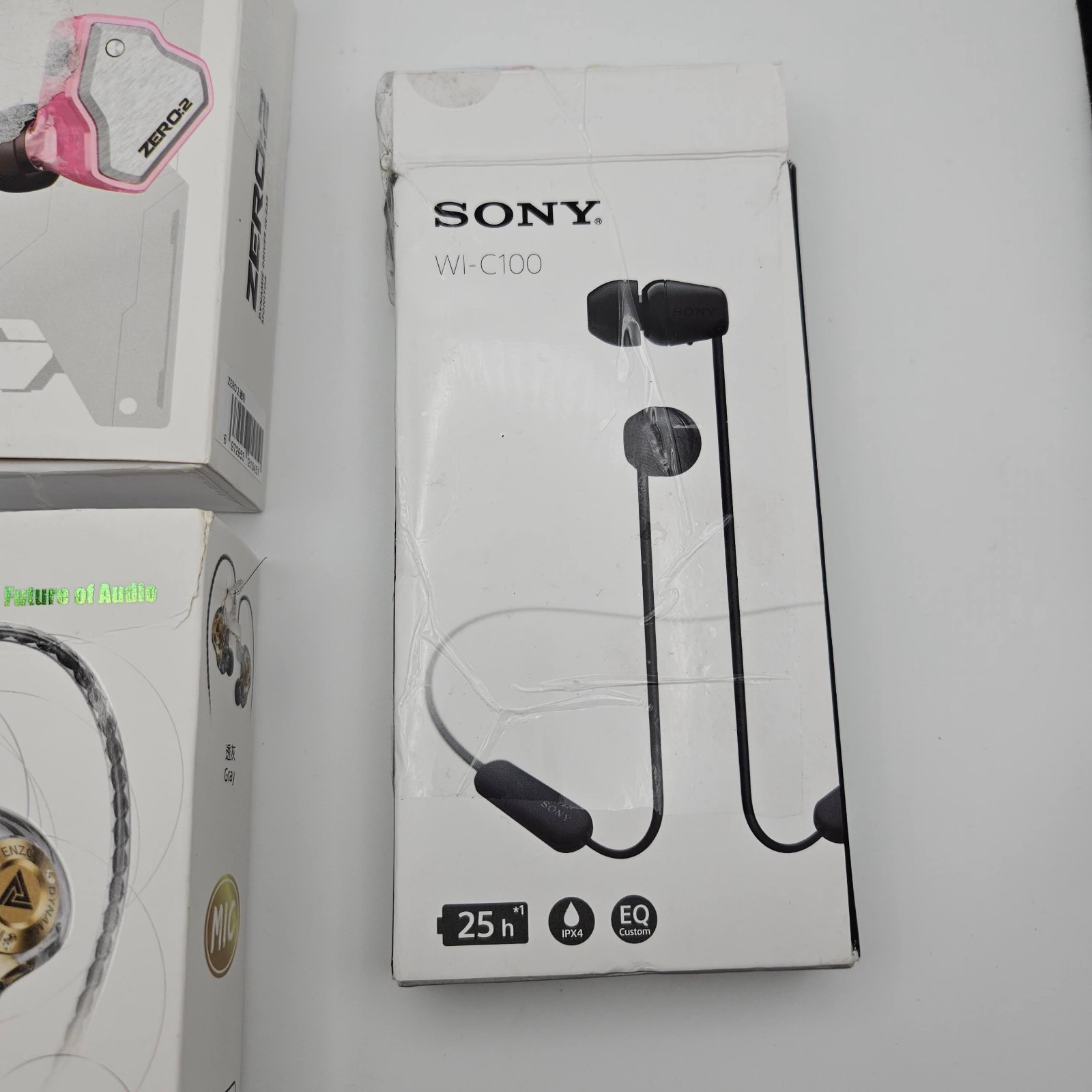 LOT OF 3 IEM/BUDS WIRED WIRELESS ENZO PRO, Linsoul ZERO:2 , SONY W1-C100 GAMING