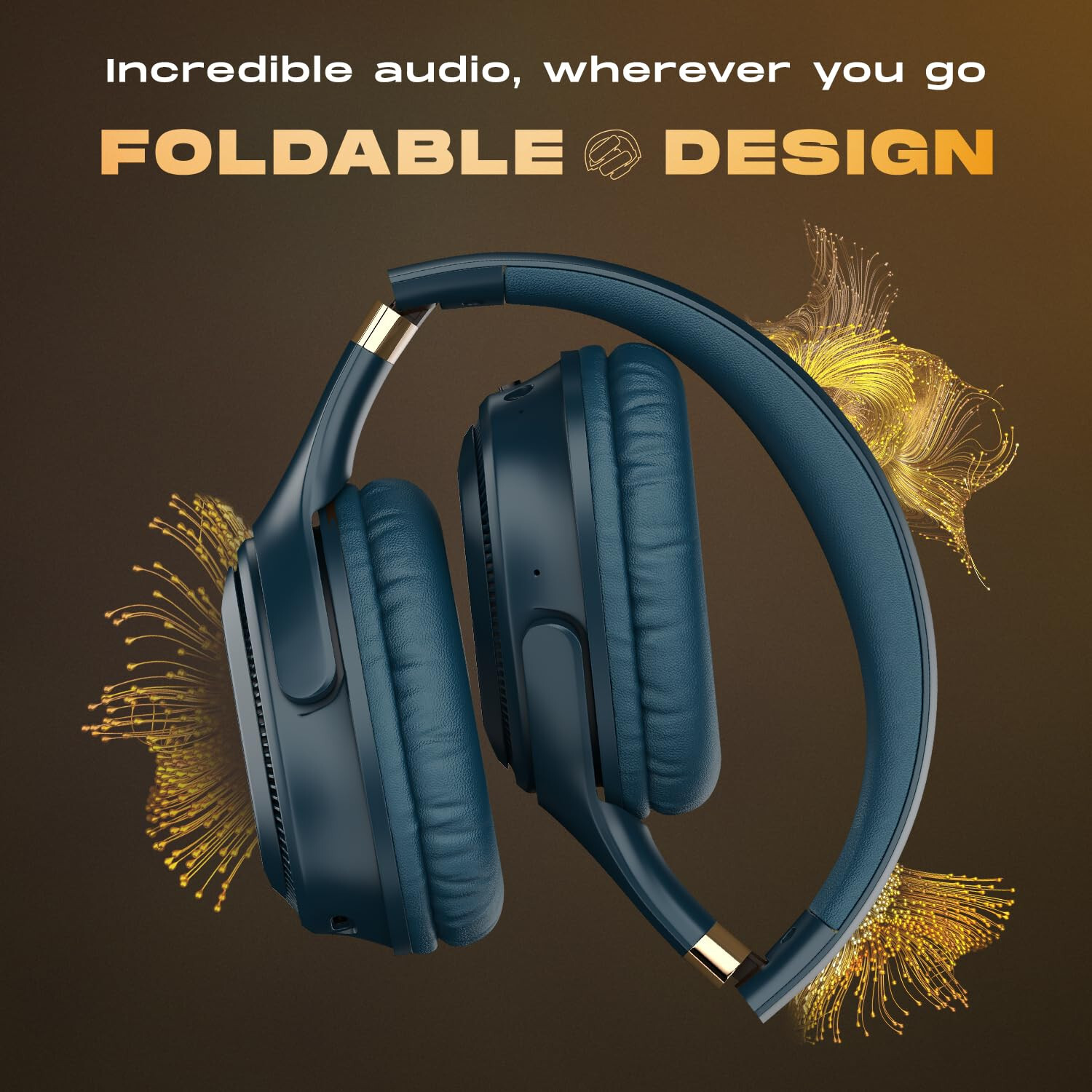 Noise 3 Wireless On-Ear Headphones with 70H Playtime,40mm Driver,up to 45ms,New,