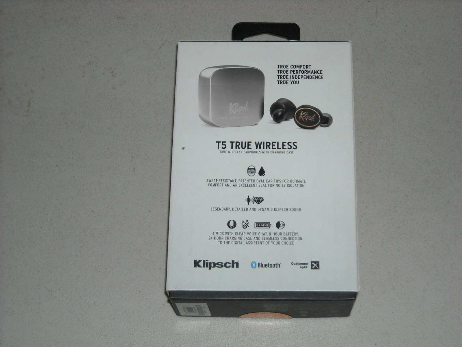 Klipsch T5 True Wireless Headphones Silver DEFECTIVE PLEASE READ DESCRIPTION