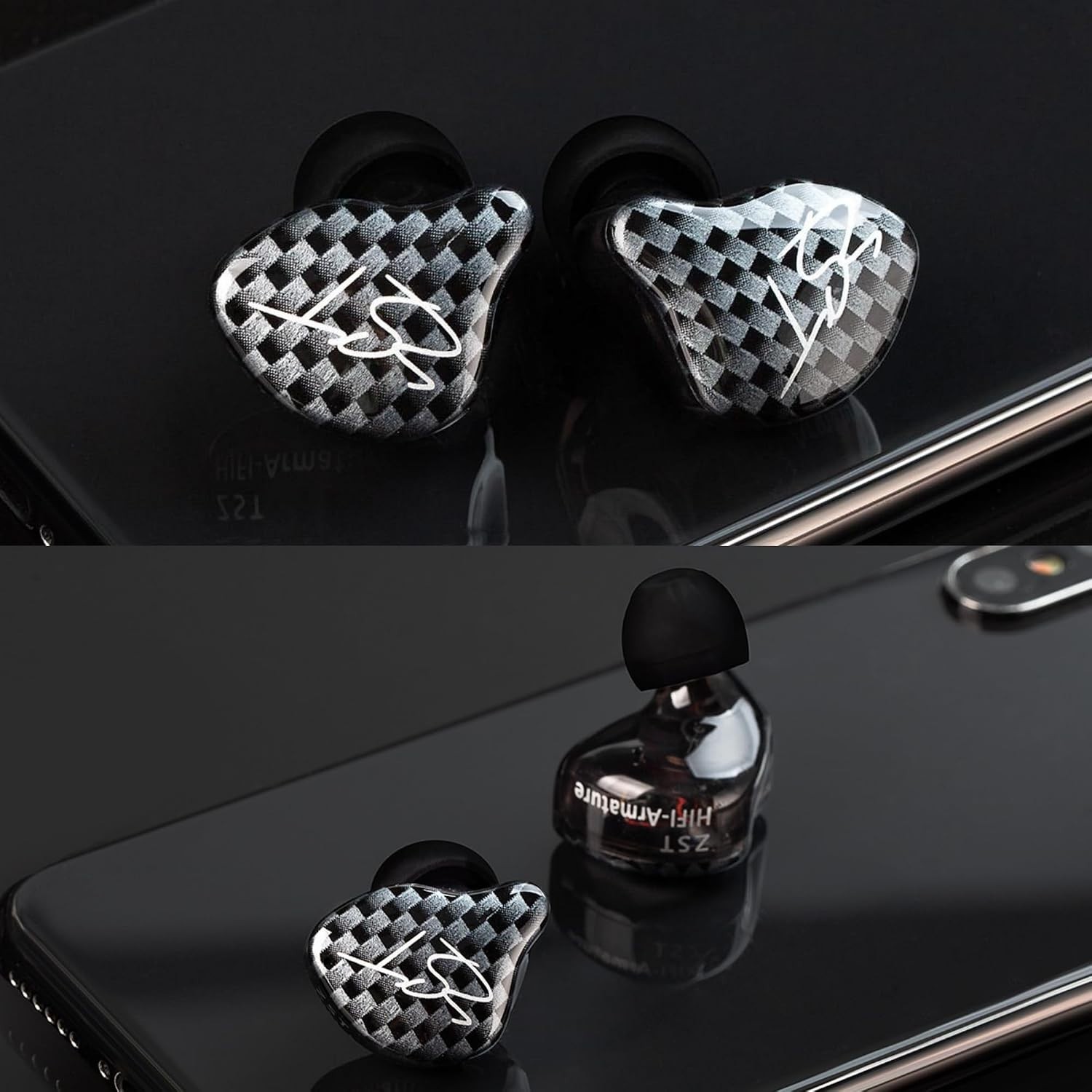 ZST Black HiFi Gaming Earbuds – Sound Isolation & Lightweight Design