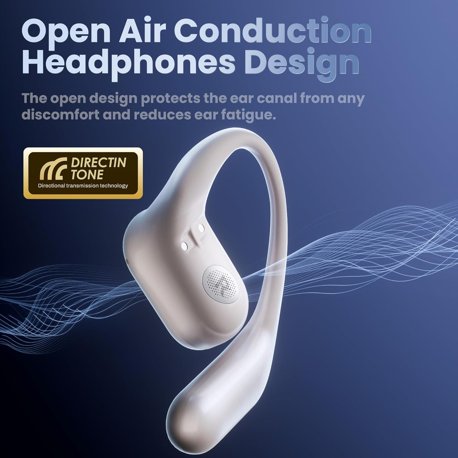 Open Ear Headphones Earbuds Wireless – 5.4 Bluetooth Ear Buds with LED Digital D