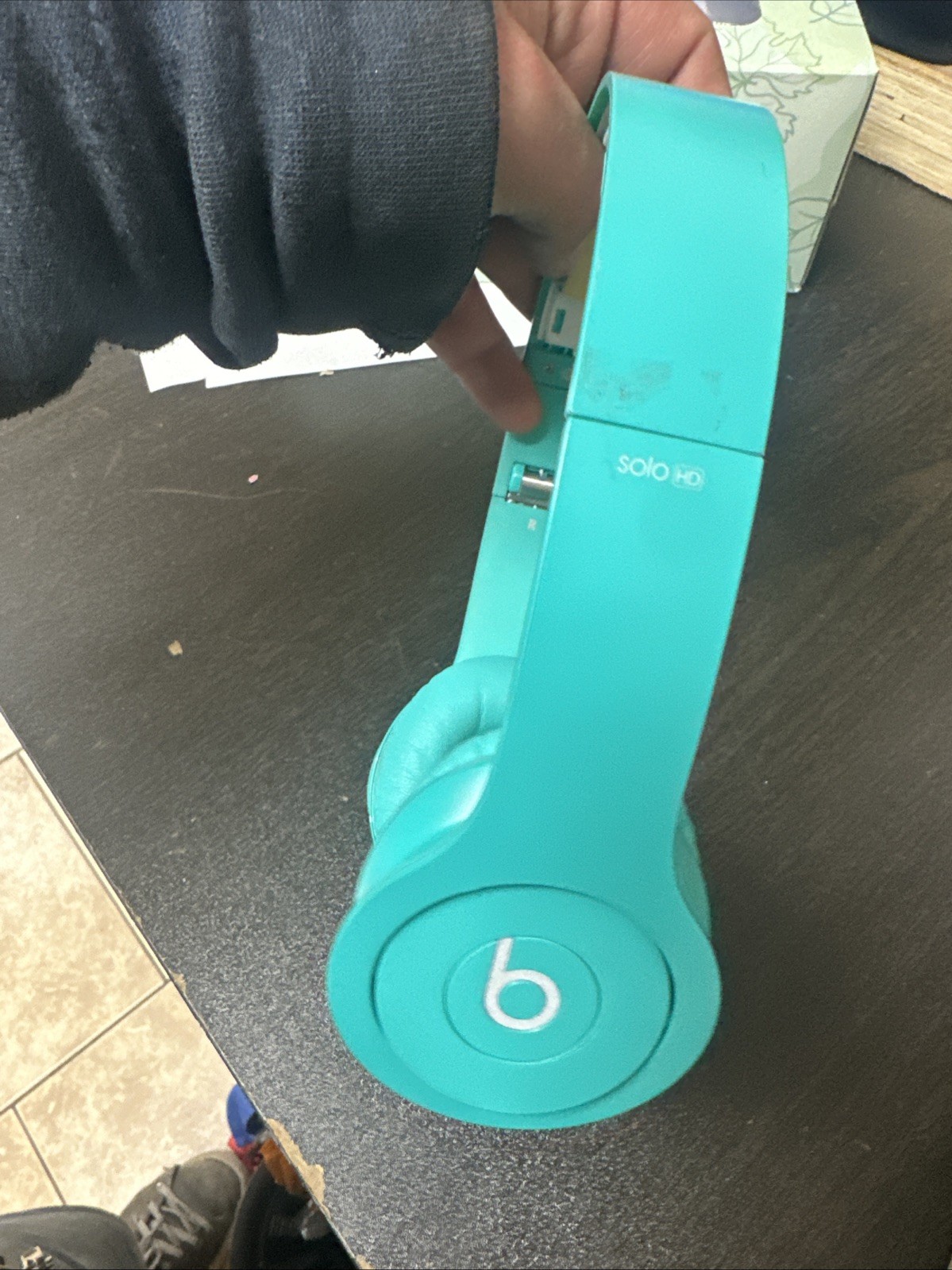 Beats Bye Dr. Dre On Ear Headphones Earphones Headband Wired Headset Aqua