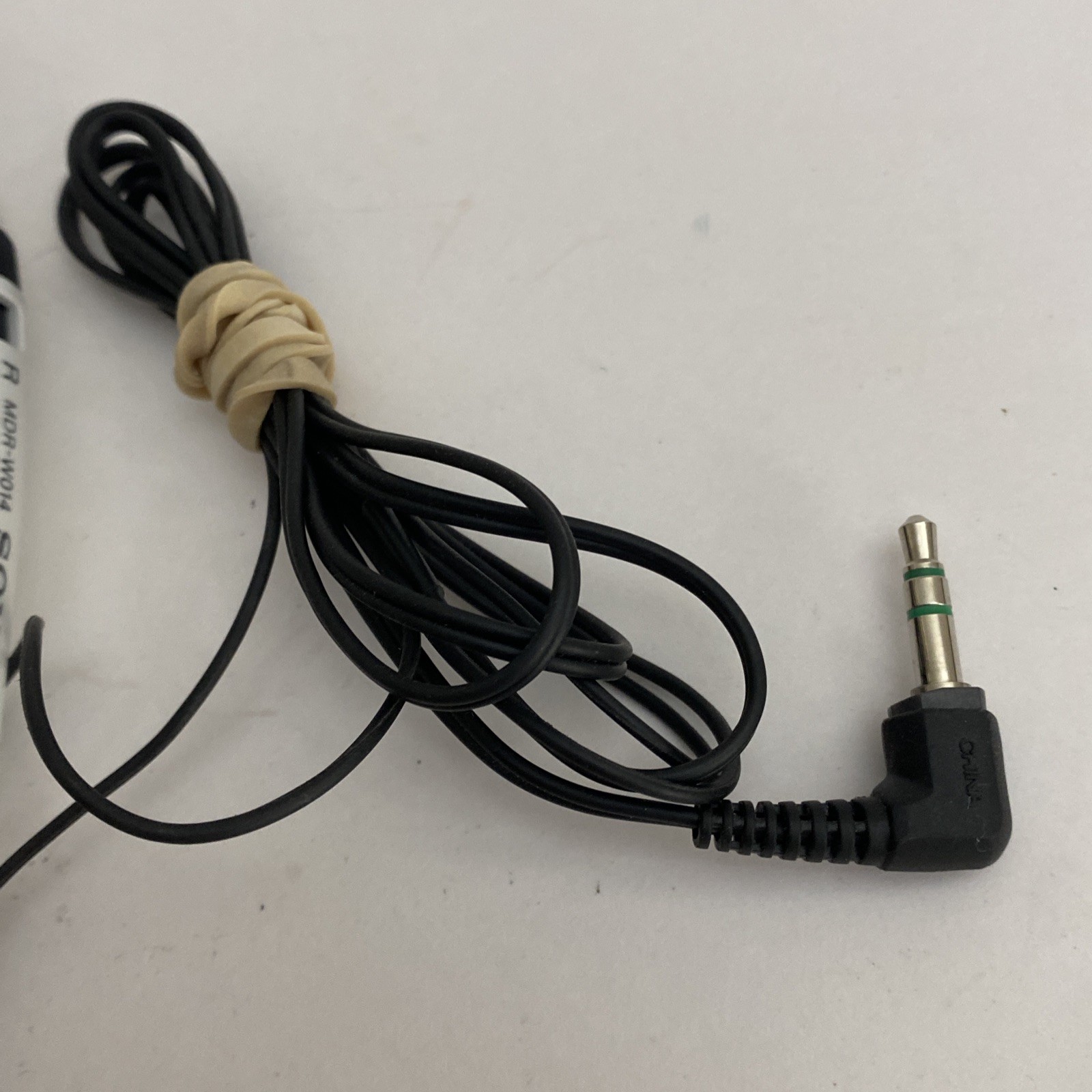 Sony MDR-W014 White Orange Jack In Ear Light Weight Earphones Tested Works