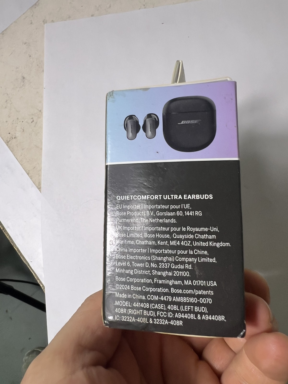 Bose QuietComfort Ultra True Wireless Noise Cancelling Earbuds – Black – 882826