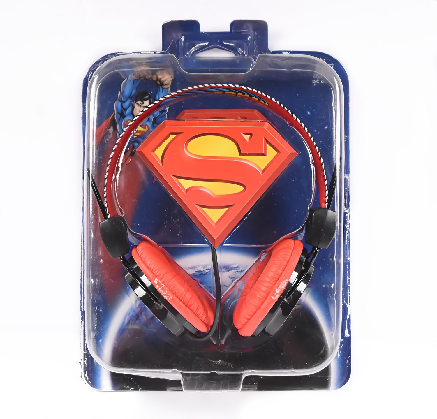 SUPERMAN Head Set for iPod, iPhone, MP3/MP4 & Game Systems NEW Bioworld