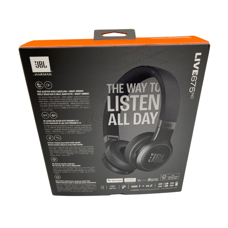 JBL Live 675NC Wireless On-Ear Headphones Adaptive Noise Cancelling by Harman