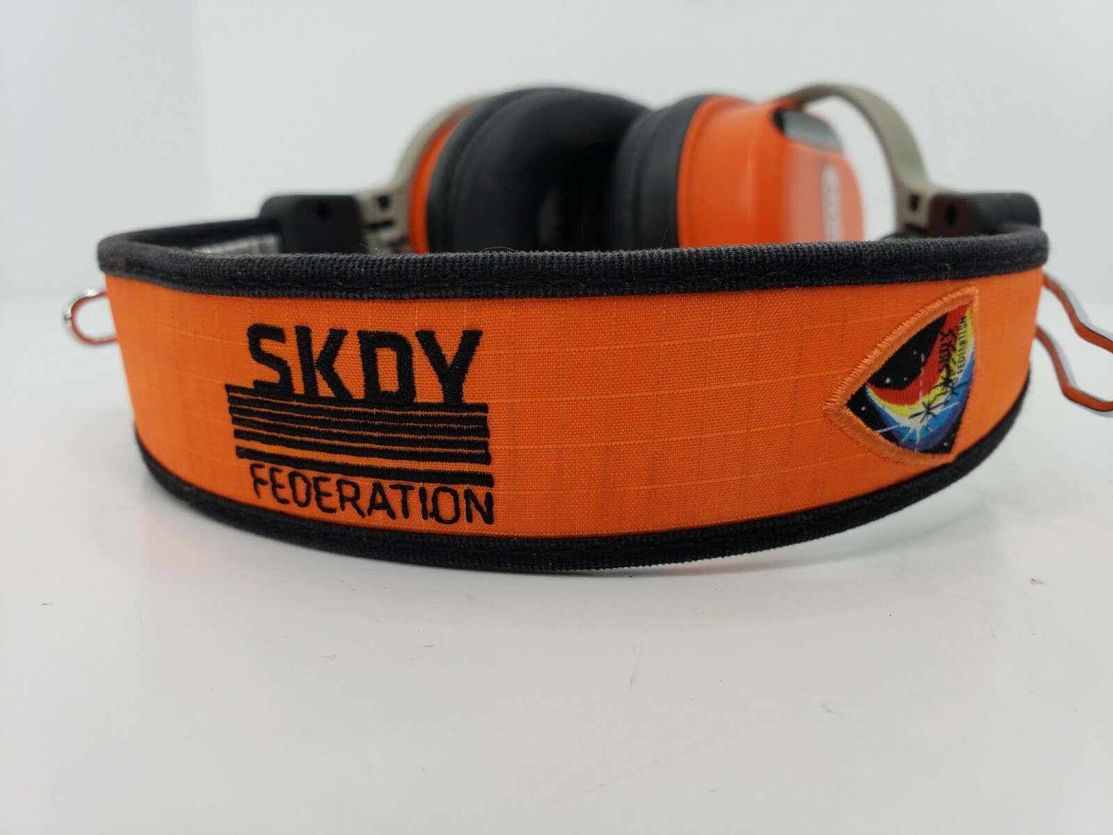 Genuine Skullcandy (SKDY) Federation Orange & Black Agent Headphones **READ**
