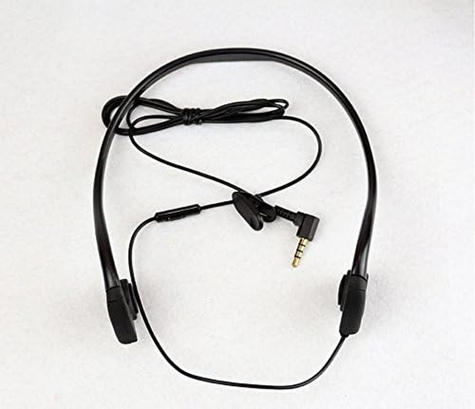 Bone Conduction Wired Headphones with Noise Cancelling Mic 3.5Mm Connector Sweat