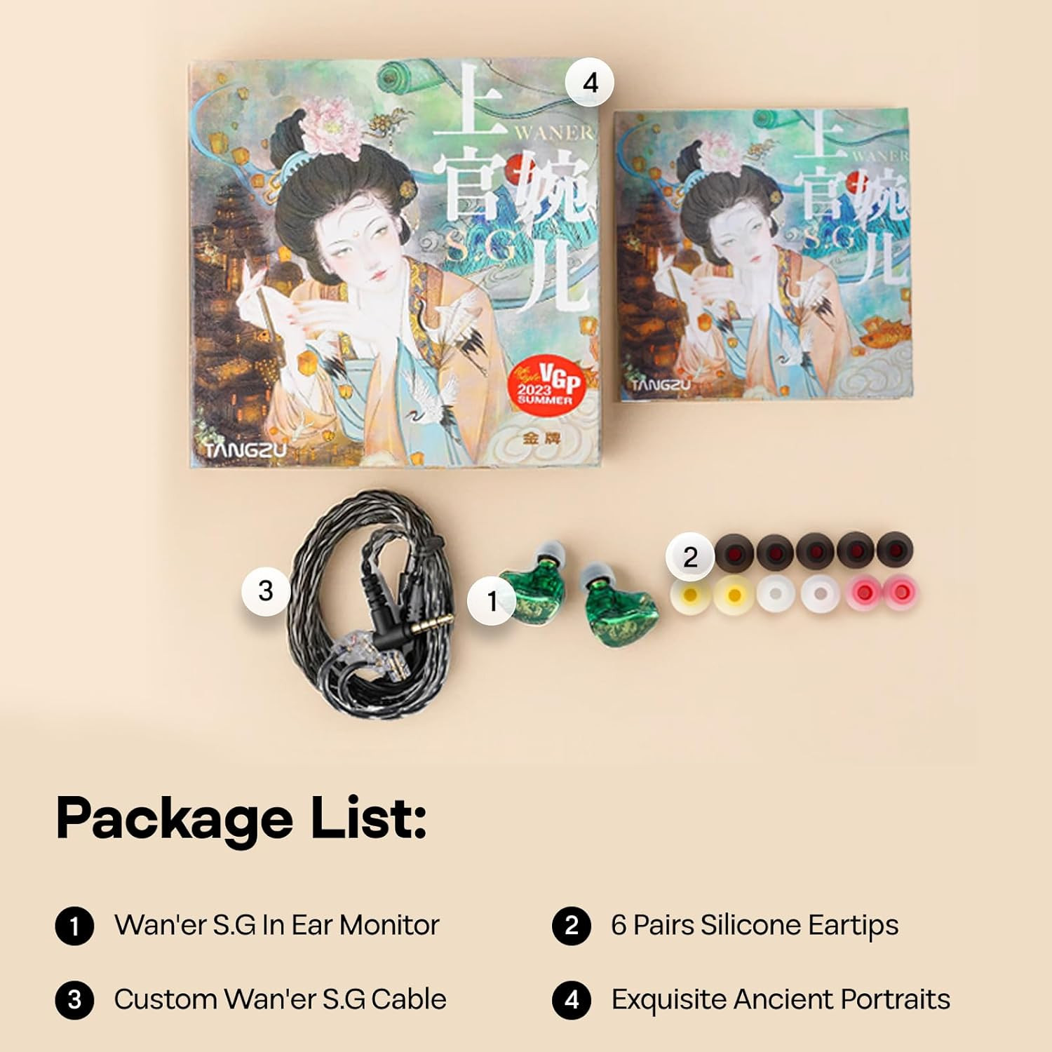 Linsoul TANGZU Wan’Er S.G Hifi 10Mm Dynamic Driver PET Diaphragm In-Ear Earphone