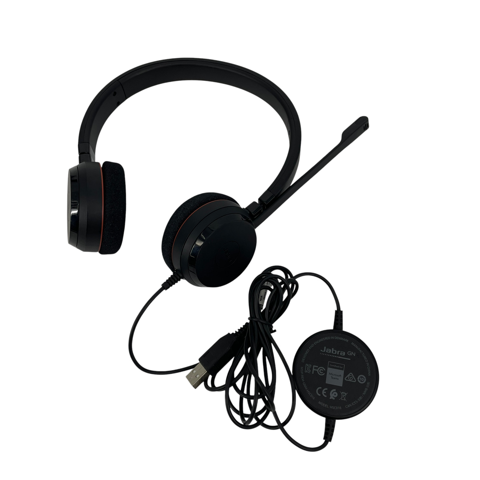 Lot of 30 Jabra Evolve 20 Stereo Headset In-Line Control HSC016 4999-823-109