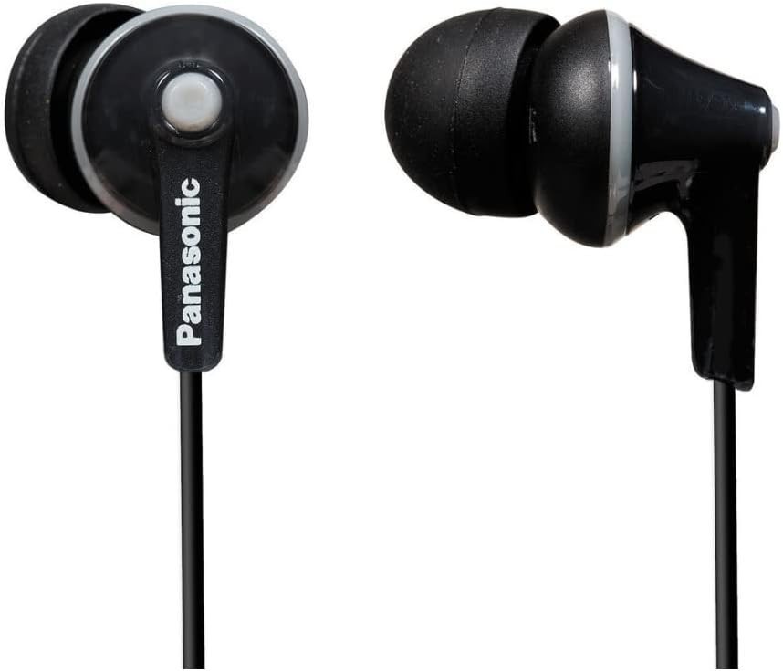 RP-HJE125 PANASONIC ErgoFit In-Ear Earbud Headphones NEW – Black