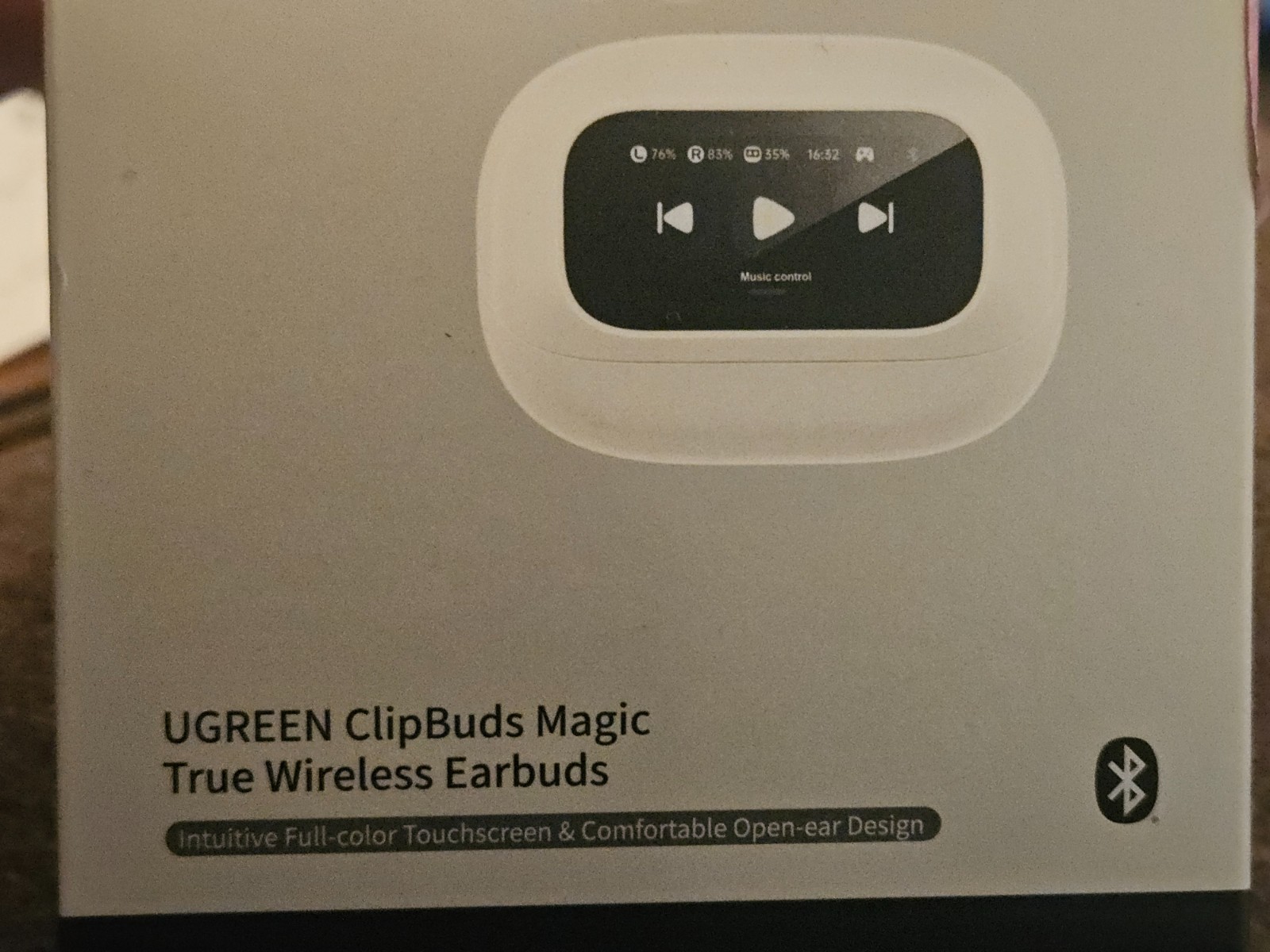 Clip-on Earbuds Magnetic Open Ear Buds S6 Bluetooth, 12mm Drivers, DNN, 30+ HR