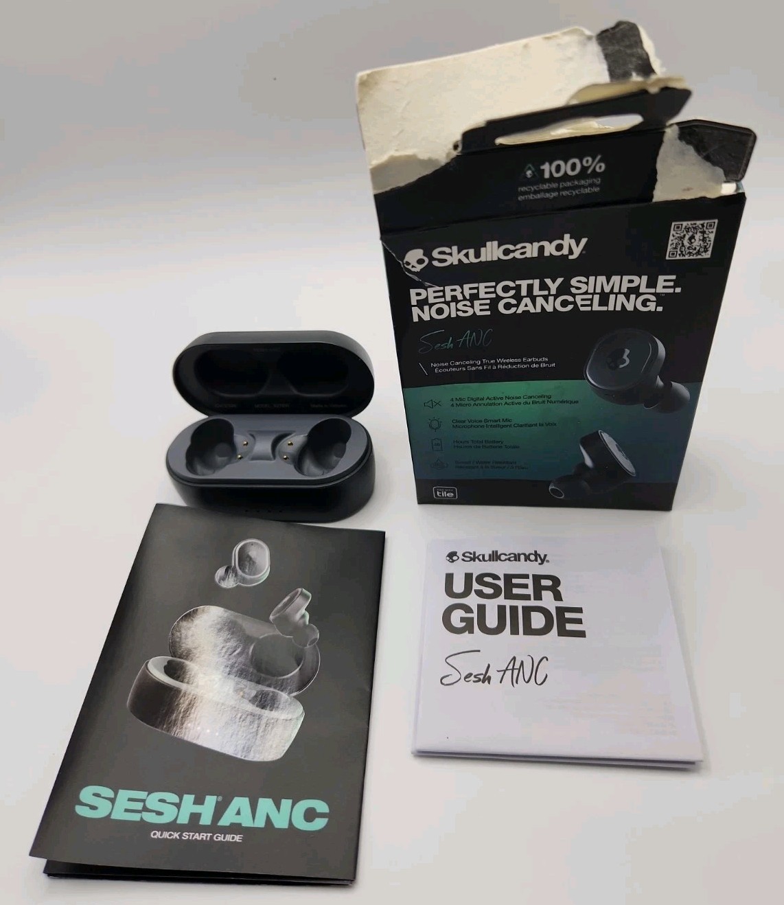 Genuine Skullcandy Sesh ANC True Wireless Earbuds Replacement Charging Bundle
