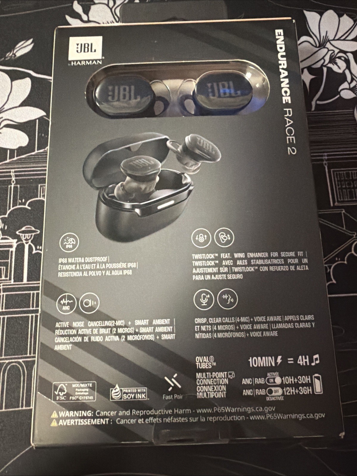 JBL Endurance Race TWS True Wireless In-Ear Sport Headphones – Black