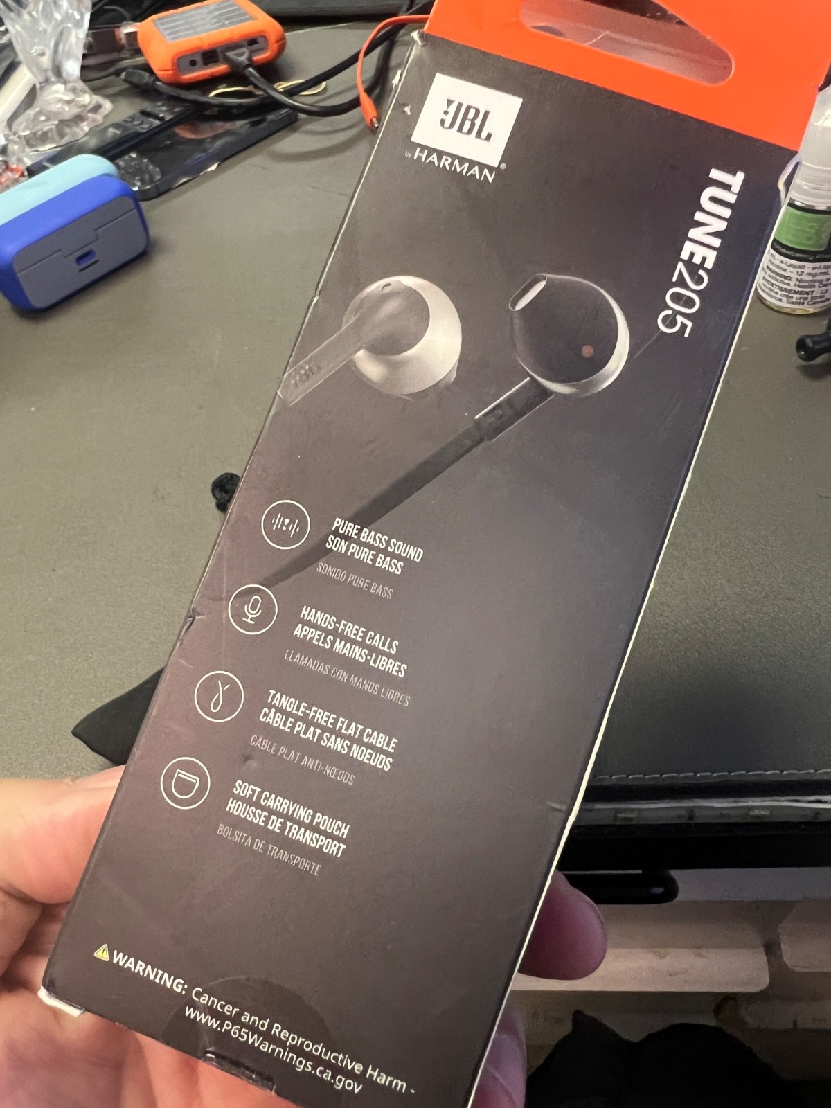 JBL by Harman Tune 205 In-Ear Headphones -BLACK