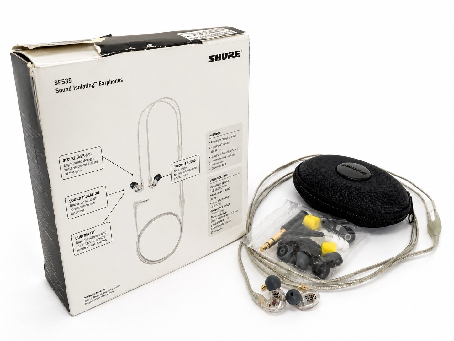 Shure SE535 Clear In Ear Headphones
