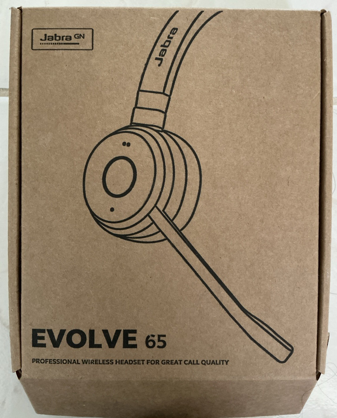 Jabra Evolve 65 TE (Third Edition) Wireless Dual-Ear Headphones Black *BRAND NEW