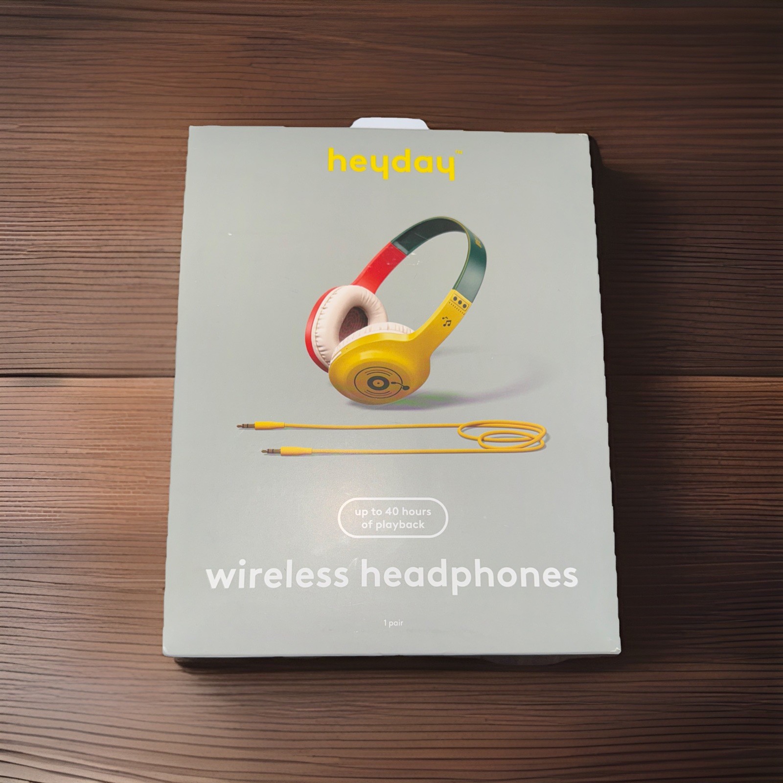 heyday Wireless Headphones Bluetooth 5.4 Multicolor Up to 40 Hours Playback AUX