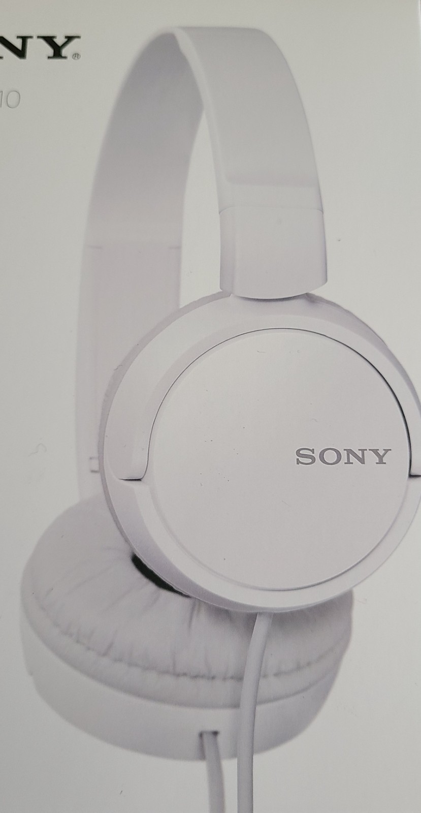 Sony MDR-ZX110 Ear-Pad (On the Ear) Headband Headphones – White