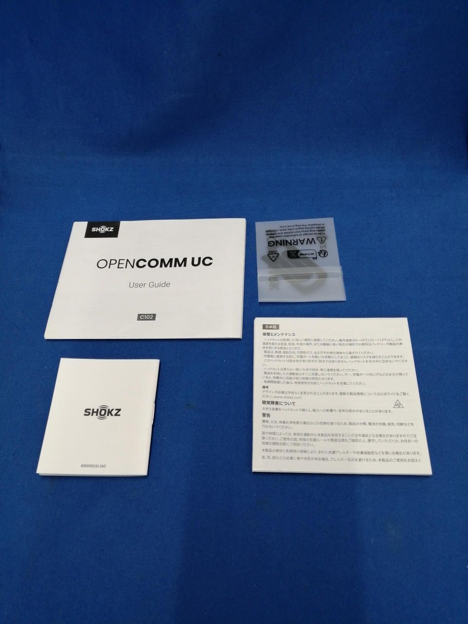 SHOKZ Bone Conduction Headset OPENCOMM UC C102 Used