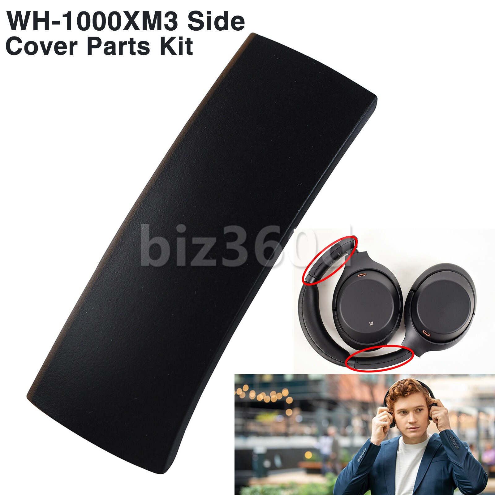 Outside Headband Cover Replacement For Sony WH-1000XM3 Headphones Slider Hinge