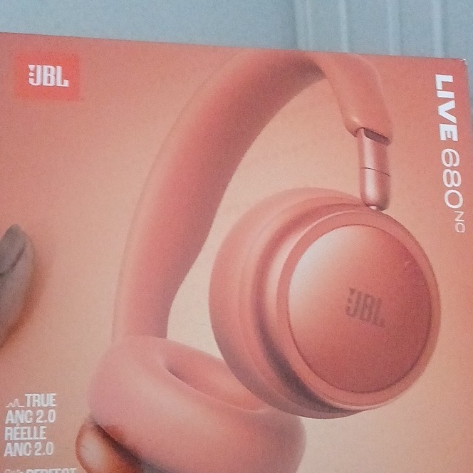JBL Live 680NC Over-Ear Bluetooth Headphones ANC Spatial Sound Orange