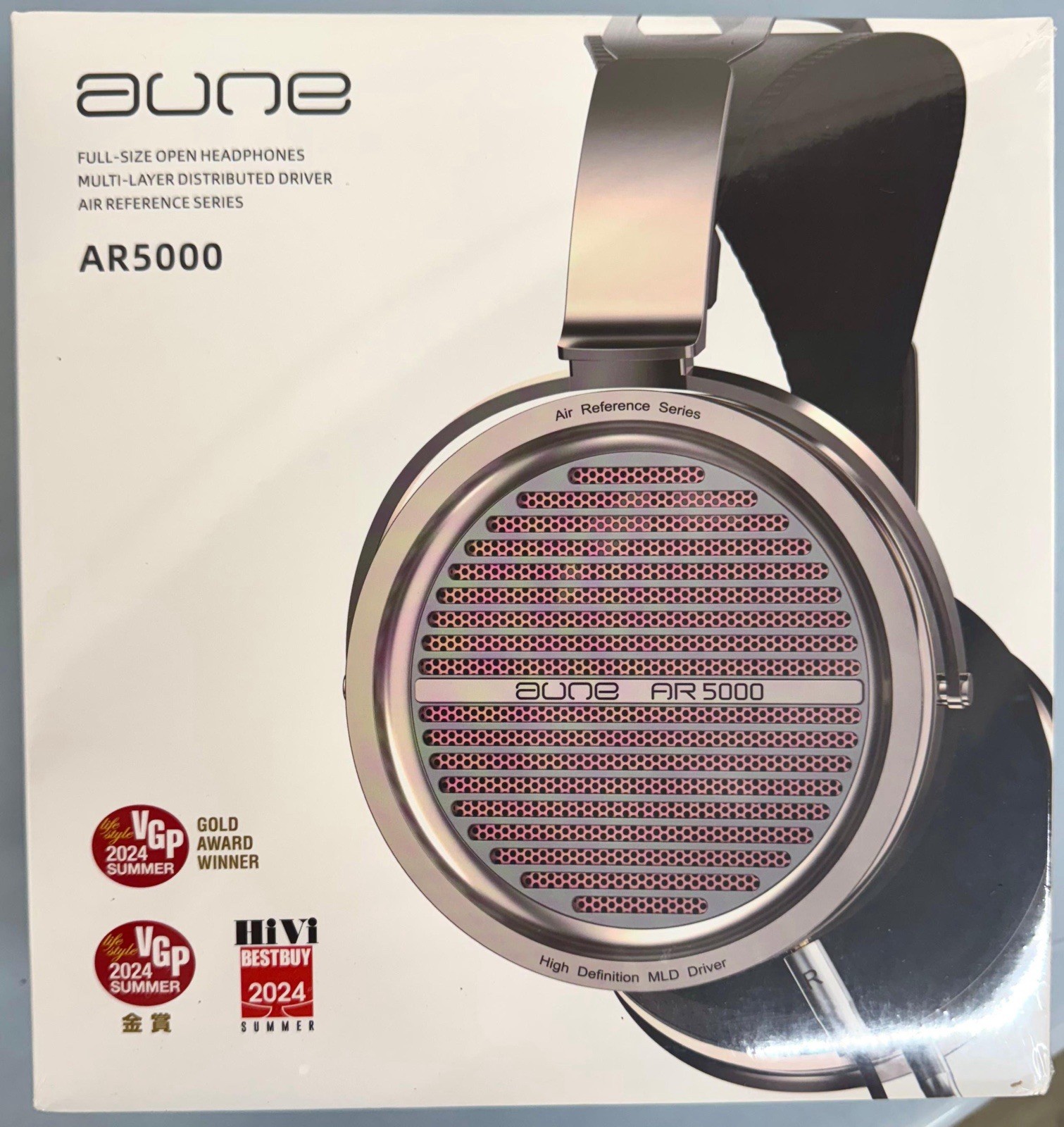 Aune AR5000 Full-Size Open-Back Headphones — Champagne Gold
