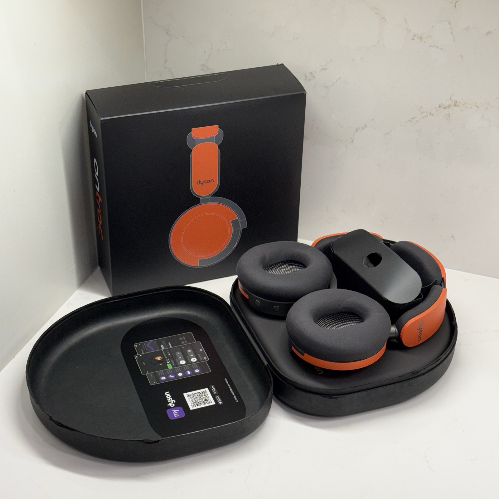 Dyson OnTrac Ceramic Cinnabar Noise Cancelling Wireless Headphones CNC