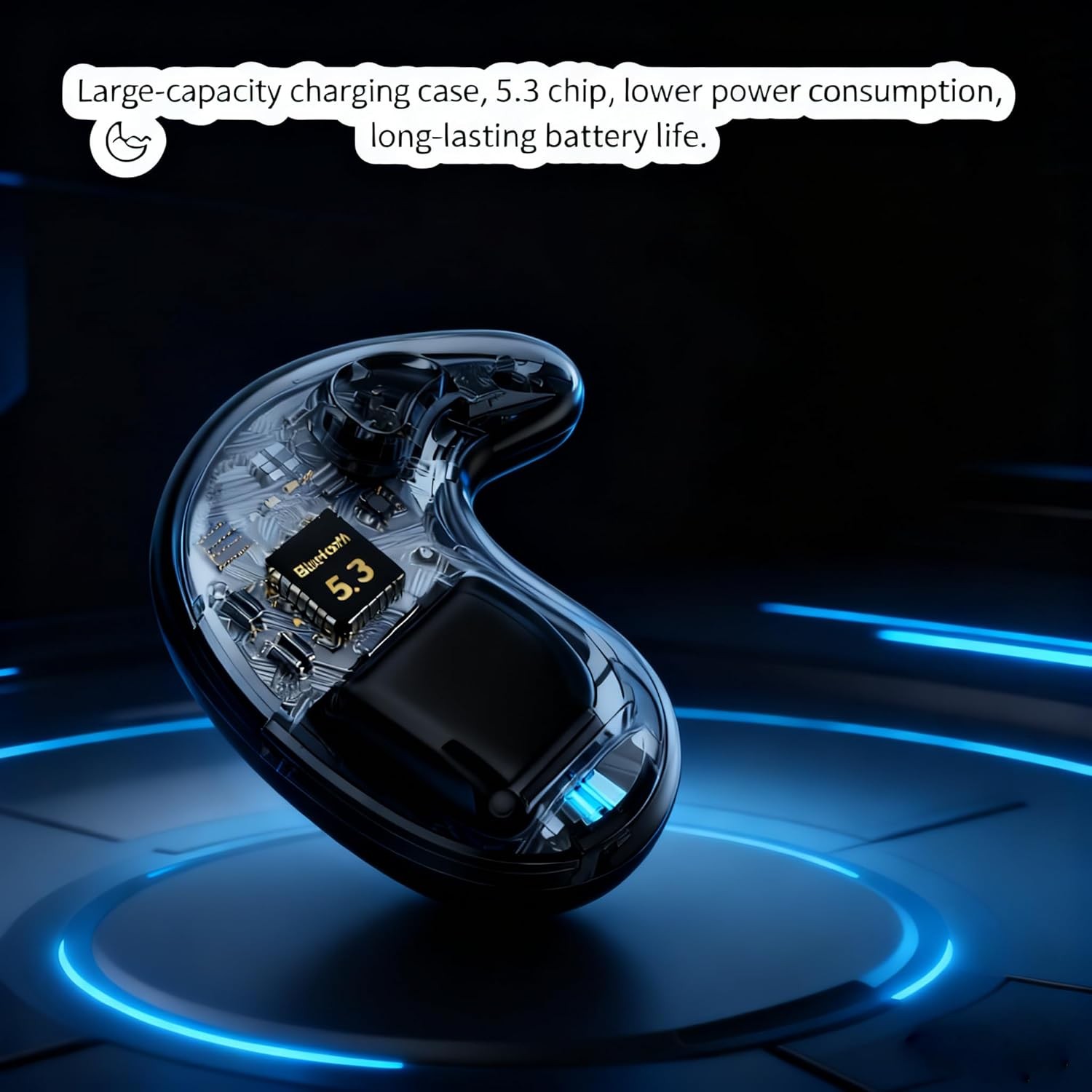 Invisible Sleep Wireless Earbuds Bluetooth 5.3 Headset TWS Waterproof Earphone