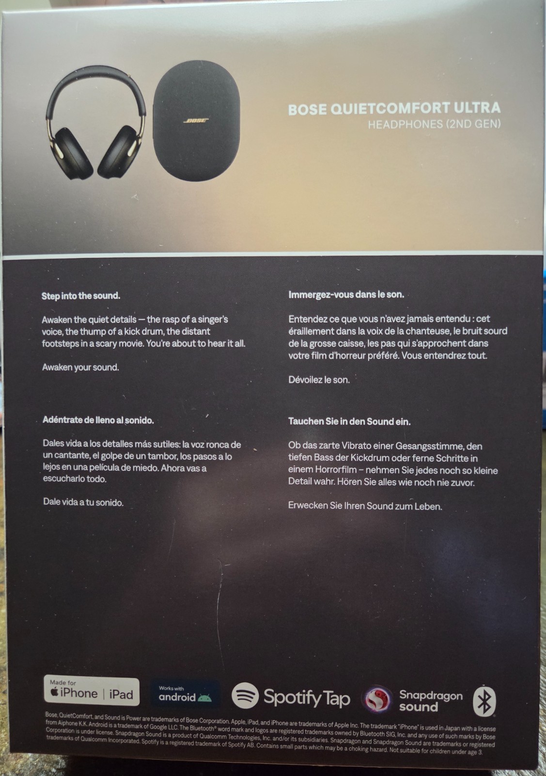 Bose QuietComfort Ultra Over-Ear Headphone, 2nd Gen, Desert Gold, NIB, *SEALED*