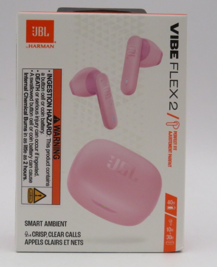JBL Vibe Flex 2 True Wireless Smart Ambient Earbuds In Pink