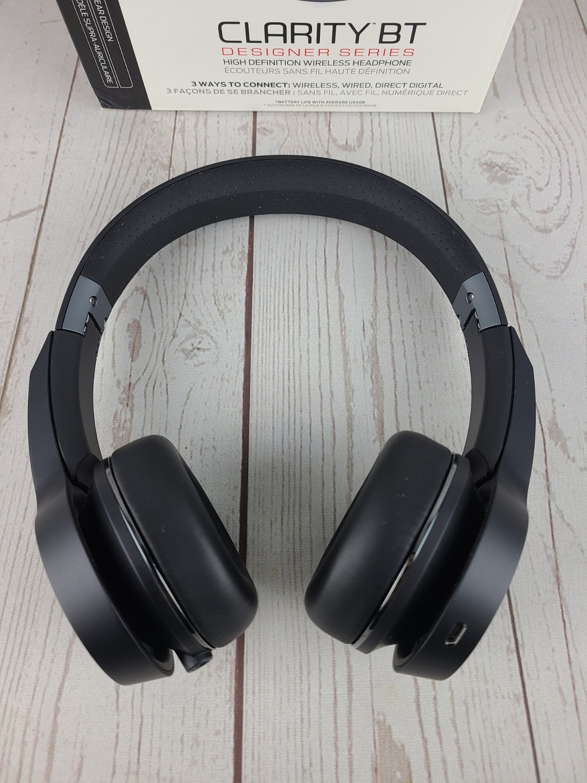 Monster Clarity BT Wireless On Ear Headphones Bluetooth or Wired Designer Series