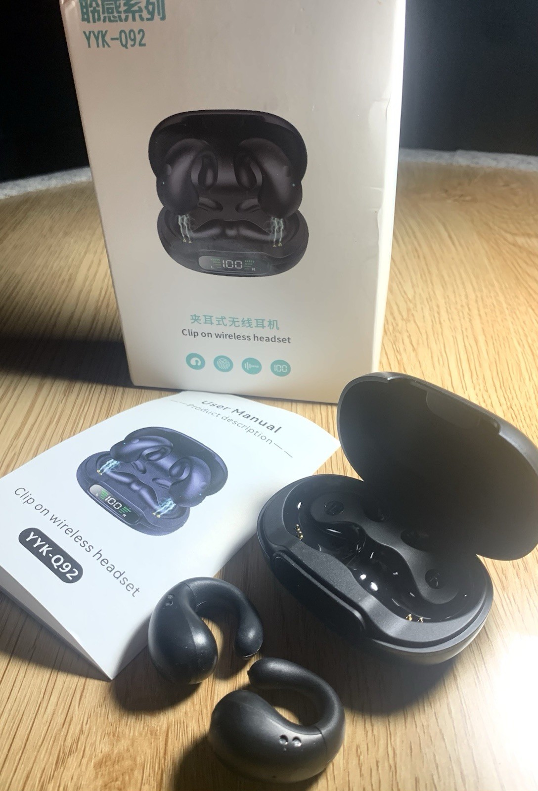 YYK-Q92 Clip On / Open Listening Wireless Headset