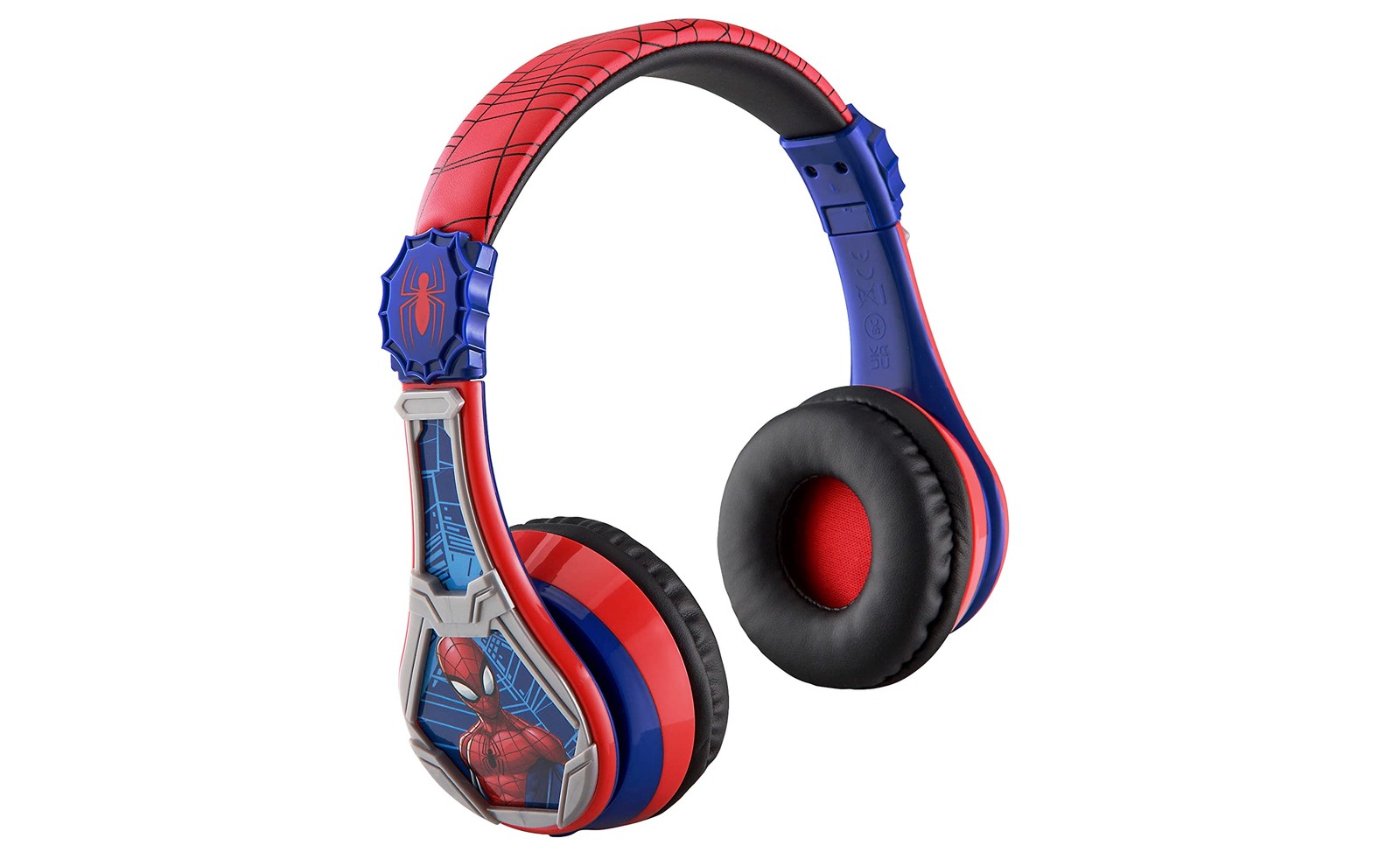 eKids Spiderman Wireless Bluetooth Portable Headphones with reg,